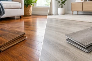 Read more about the article Solid Hardwood Versus Luxury Vinyl for Your Home